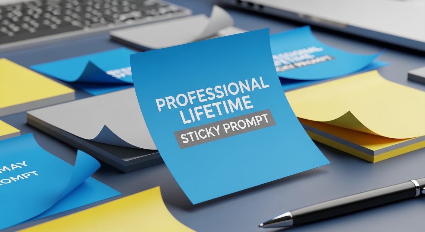 PROFESSIONAL STICKY NOTE PROMPT. (Making things easy).